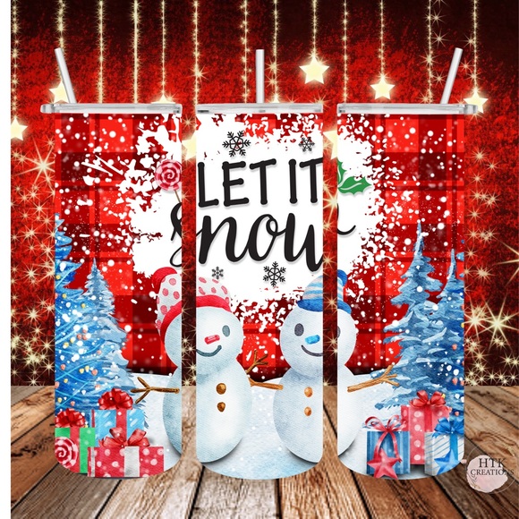 Christmas Tumbler “Let It Snow” - Picture 1 of 1
